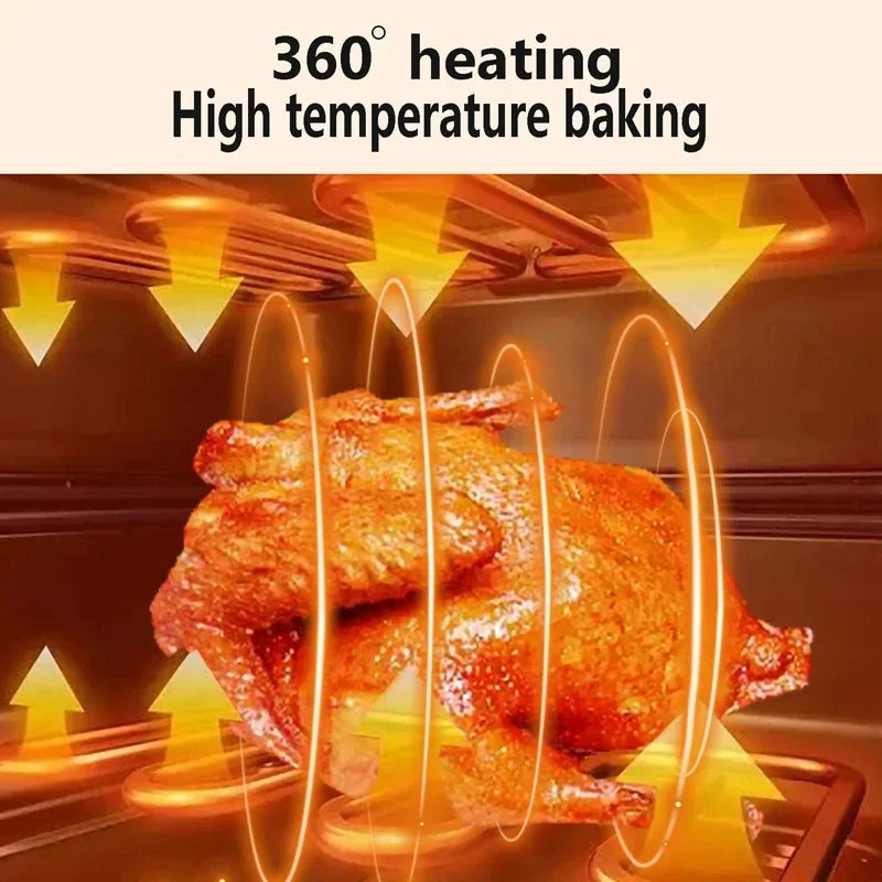 15L Multifunction Digital Air Fryer – Oil-Free Electric Oven with Dehydrator, LED Touch Panel & Large Display Window