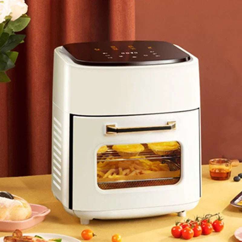 15L Multifunction Digital Air Fryer – Oil-Free Electric Oven with Dehydrator, LED Touch Panel & Large Display Window
