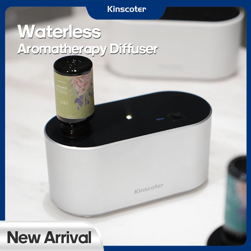 KINSCOTER Premium Portable Waterless Aroma Diffuser – Compact Essential Oil Nebulizer, Perfect for Gifting